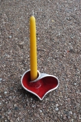 Heart - candlestick for long candle